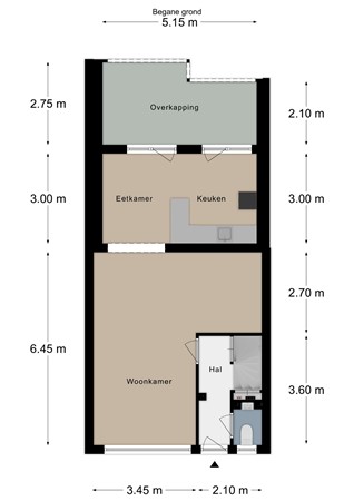 Floorplan - Adelbertstraat 39, 6291 HS Vaals